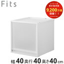 収納ケース Fits フィッツ フィッツケース マルチ 40-40L ( 幅40×奥行40×高さ40cm 収納 ケース 衣類収納 積み重ね 収納ボックス 衣装ケース クローゼット収納 引き出し 衣類ケース 洗面所 小物収納 プラスチック )