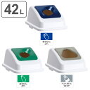 分別ゴミ箱 丸穴蓋 三角穴蓋 エコ分別カラーペールW45専用 ( 蓋 ふたのみ パーツ フタ ふた 専用ふた エコ分別カラーペール W45 専用 分別シール付き 丸穴 三角穴 専用パーツ あきかん あきびん ペットボトル 分別 エコ 日本製 )