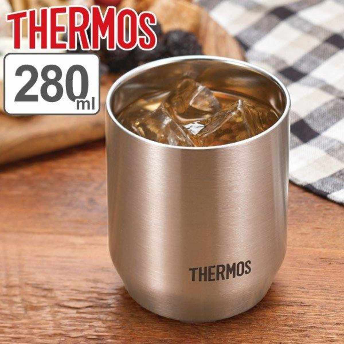 サーモス タンブラー 280ml 真空断熱 カップ ステンレス （ thermos コップ マグ ステンレス製 保温 保冷 ステンレスタンブラー 真空断熱2重構造 結露しにくい 保冷保温 おしゃれ ）