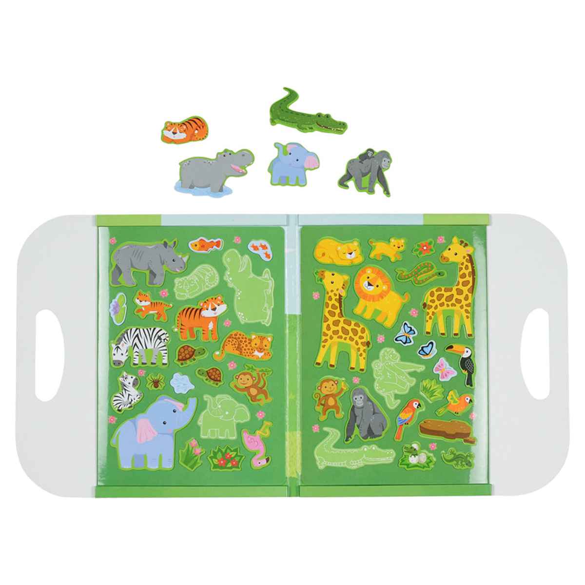 おもちゃ マグネットバッグ 動物 （ 知育玩具 玩具 磁石 マグネット アニマル 子供 幼児 キッズ 3歳 男の子 女の子 オモチャ 知育 マグネットシート コンパクト 持ち運び プレゼント ギフト ） 2