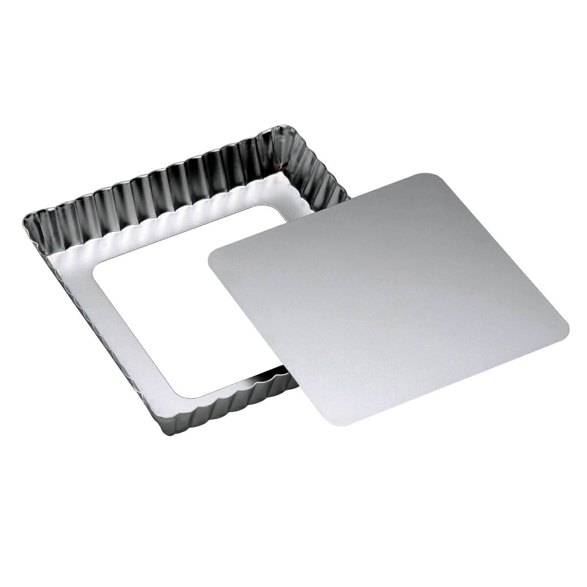 タルト型 セパトタルト型 角型 16cm （ タイガークラウン タルト用 角 底取 お菓子作り 製菓用品 スクエア タルト パイ型 キッシュ ケーキ 焼き型 型 おやつ作り 製菓道具 スチール製 ）