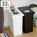 ゴミ箱 33L ユニード ロック&プッシュ ふた付き ( 45L袋対応可 33リットル 33l 密閉 パッキン ごみ箱 幅25 ダストボックス 分別 棚下 スリ...