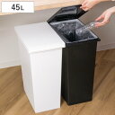 ゴミ箱 45L ユニード オープンペール ( ごみ箱 45リットル 45l ダストボックス ふた付き シンプル キッチン ペール 分別 スリム フタ付き 袋止め...