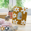 タフティングミラー ピュアデイジー 20×25cm スタンドミラー 卓上 ( 送料無料 ミラー かがみ 鏡 卓上鏡 卓上ミラー 長方形 もこもこ ふわふわ リビ...