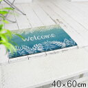 玄関マット 屋外兼用 ラバーコイヤー 40×60cm グラデーション ( 玄関 マット 屋外 屋内 厚さ1.5cm ドアマット 泥落とし 滑り止め ウェルカムマ...