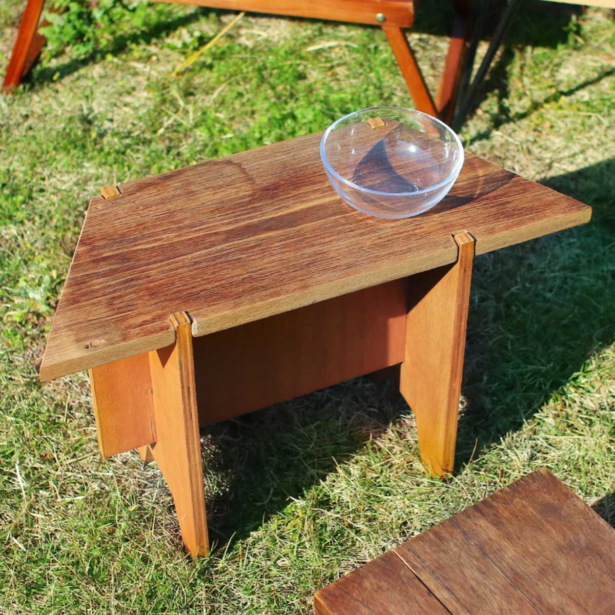 テーブル 廃材 リサイクル 組み立てテーブル （ 送料無料 ミニテーブル サイドテーブル 古材 木製 簡単 組み立て式 アンティーク風 天然木 天然素材 アウトドア リビング 玄関 ）