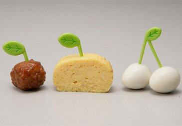 はっぱのピック 2種類×各5本入り( お弁当グッズ キャラ弁 子供用 )