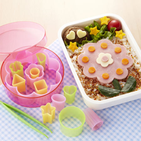 抜き型　ハム・チーズ抜き型収納セット （ キャラ弁 お弁当抜き型 デコ弁　お弁当グッズ ）