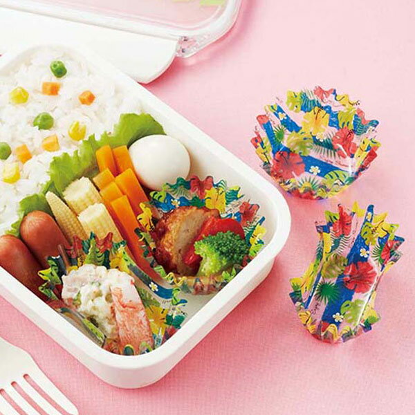 おかずカップ お弁当カップ ハイビスカス 丸・小判セット ( おかず容器 仕切り お弁当グッズ おかず入れ 小分けカップ 仕切りカップ おべんとうカップ お弁当...