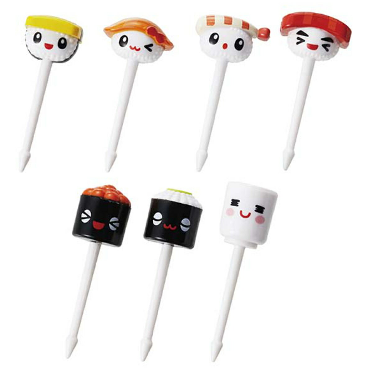 ピック 7本入り SUSHIピック （ 寿司 おかずピック お弁当ピック ピックス 弁当 子供お弁当用 子供用 ..