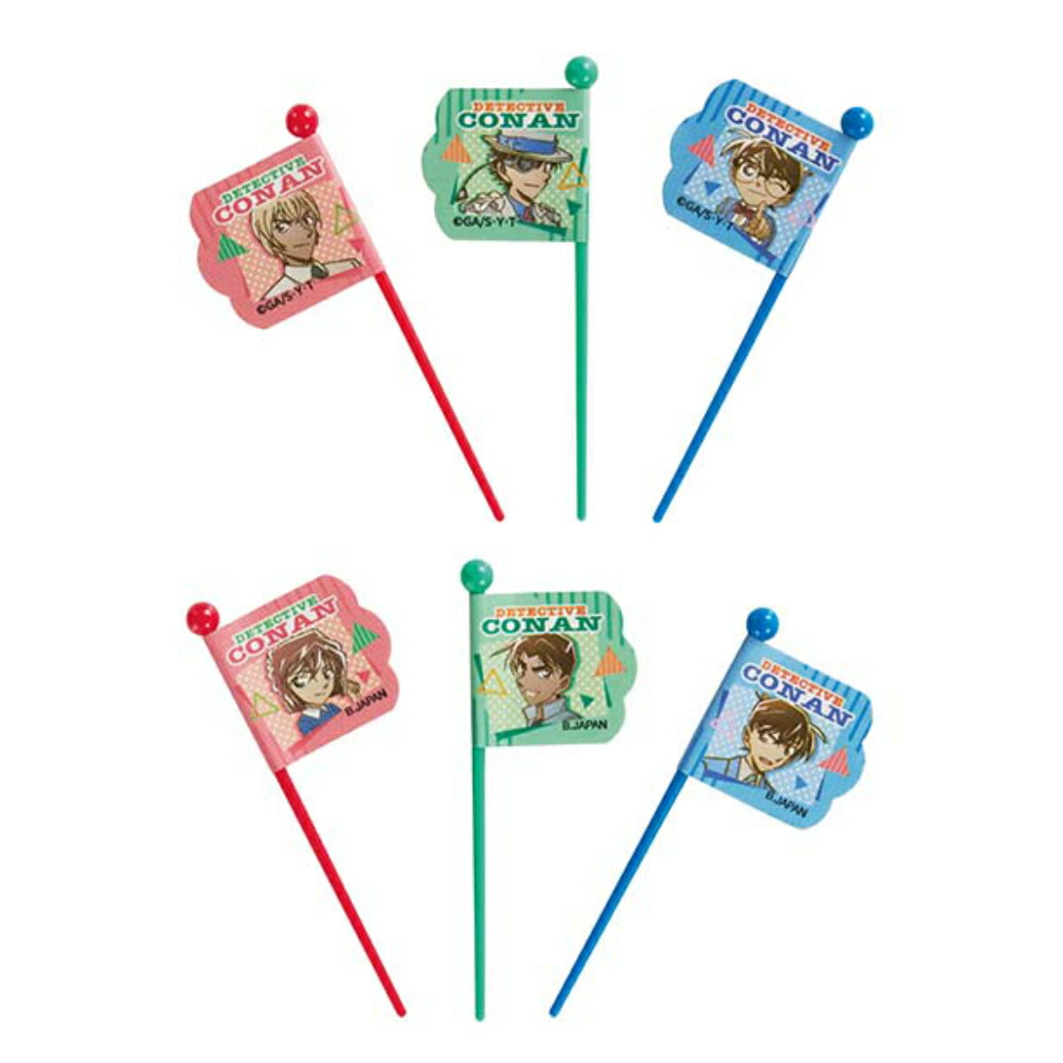 ピック 名探偵コナン ピックス （ 12本入り 3柄 各4本 コナン おかずピック お弁当ピック 日本製 子供 ピンチョス 飾り 彩り お弁当 弁当 お弁当用 キャラクター キッズ 楊枝 ようじ ）