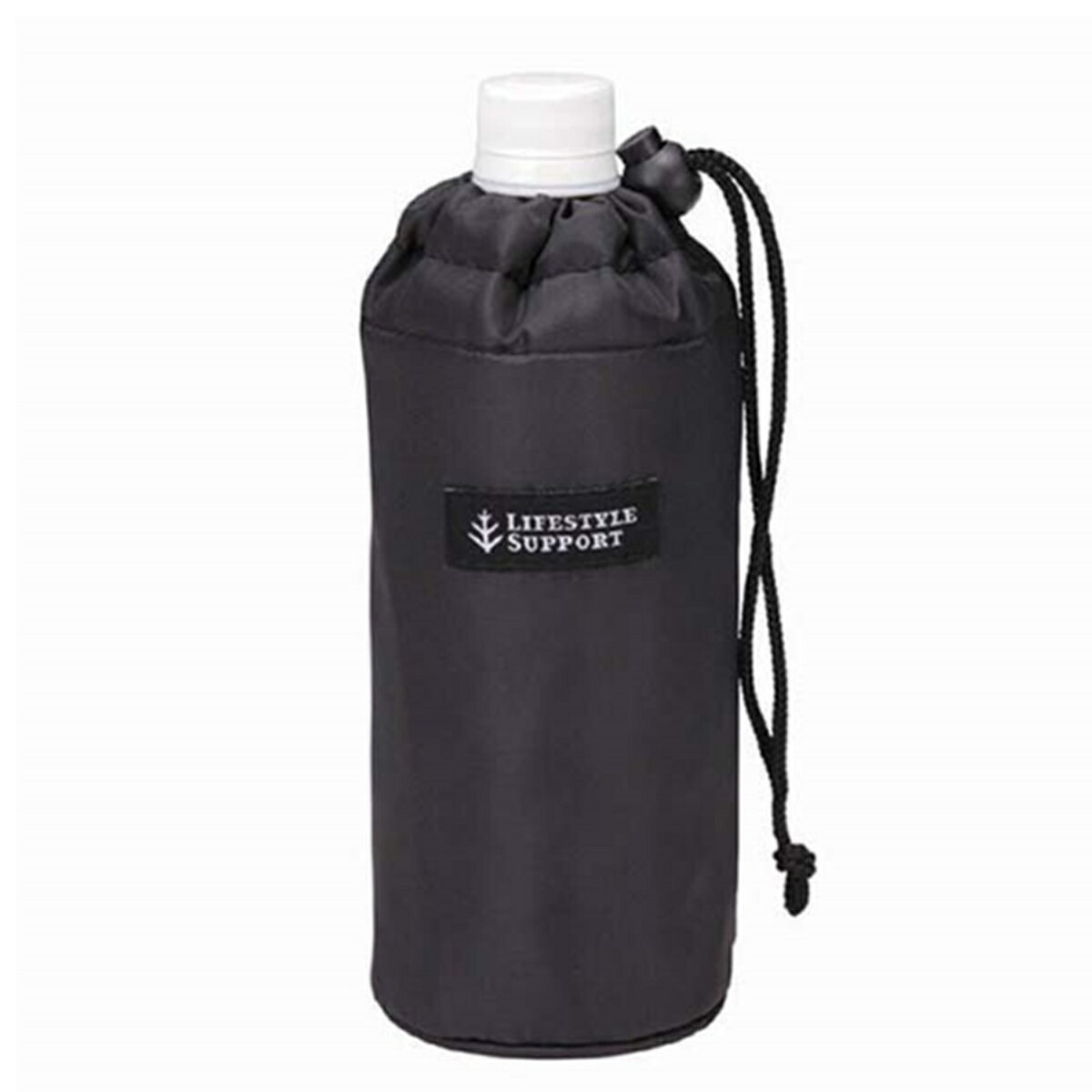 ペットボトルカバー 500ml用 保温 保冷 シンプルブラック （ ボトルカバー 500ml ...