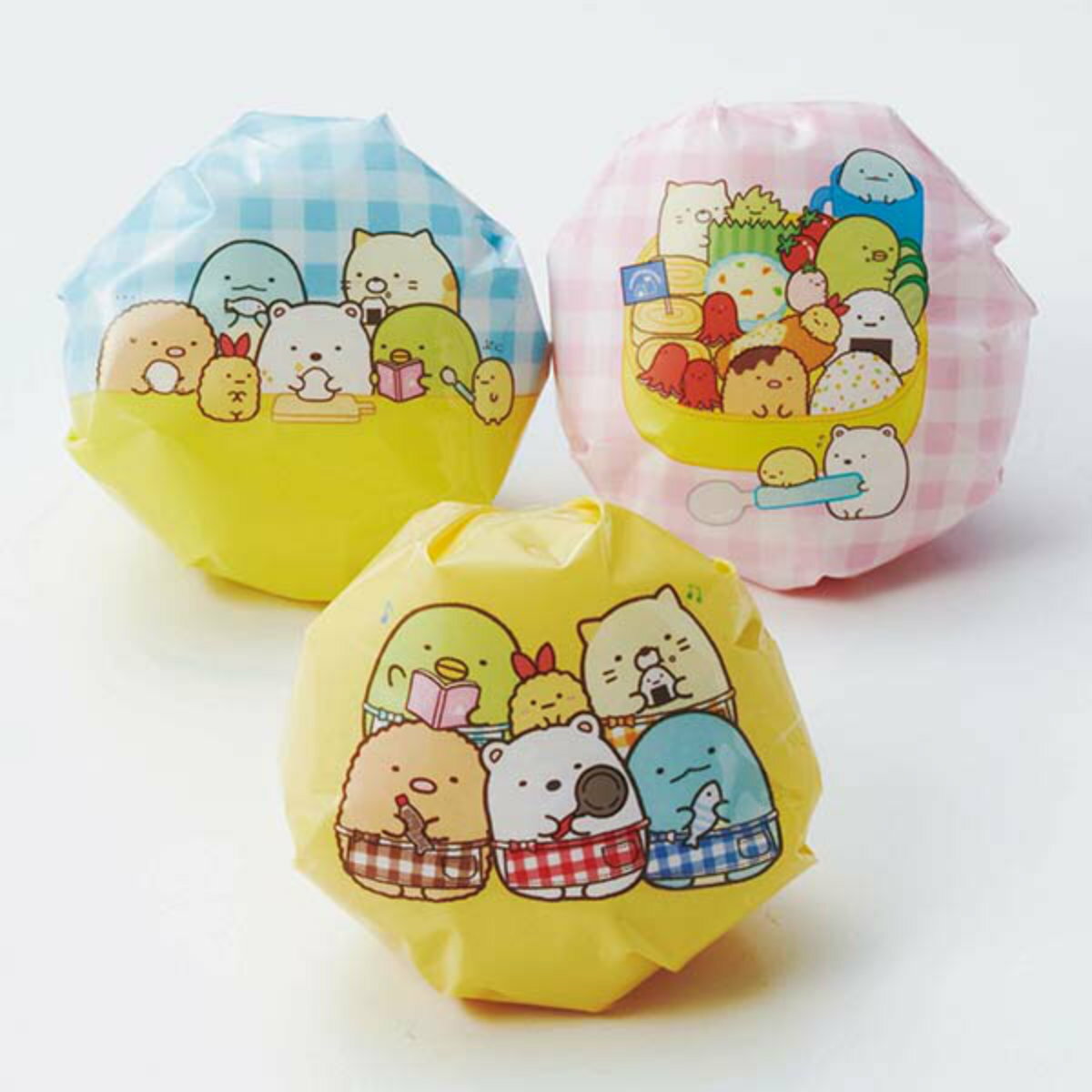 美品　すみっコぐらし　お弁当　ぬいぐるみ　すみっこぐらし　おにぎりセット すみっコぐらし すみっコ弁当 ボールチェーン付きぬいぐるみ