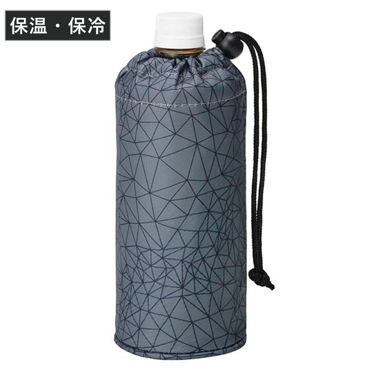 ペットボトルカバーメッシュグレー680ml （ ボトルカバー 保温 保冷 ボトルケース ホルダー ス ...