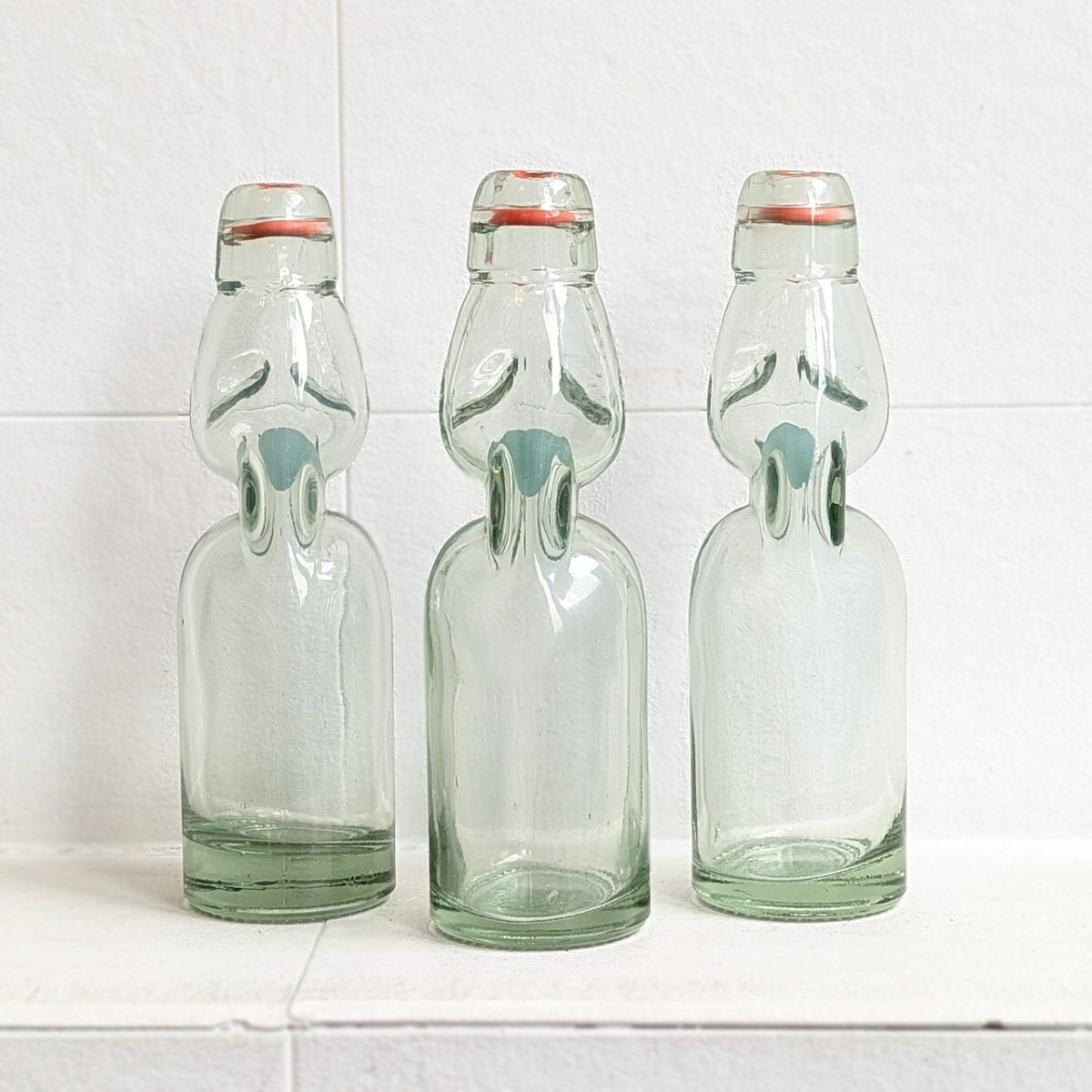 花瓶 RAMUNE BOTTLE ( 花ビン 花びん 花器 フラワーベース フラワー 花 飾る 花入れ ガラス ガラス製 透明 ラムネ瓶 おしゃれ 一輪挿し ) [2]