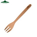 フォーク 木製 アウトドア 18cm FORESTABLE M 籐芸 ( 木製フォーク カトラリー 木製食器 アウトドア食器 キャンプ 天然木 ビーチ材 パスタ...
