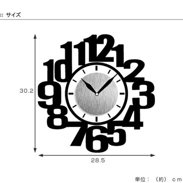ウォールクロックステッカー ウォールステッカー 時計 ナンバー Wall Clock Sticker ( ウォールクロック 数字 ステッカー シール デコレーション ウォールデコ 壁デコ モノトーン おしゃれ シンプル 男前インテリア )