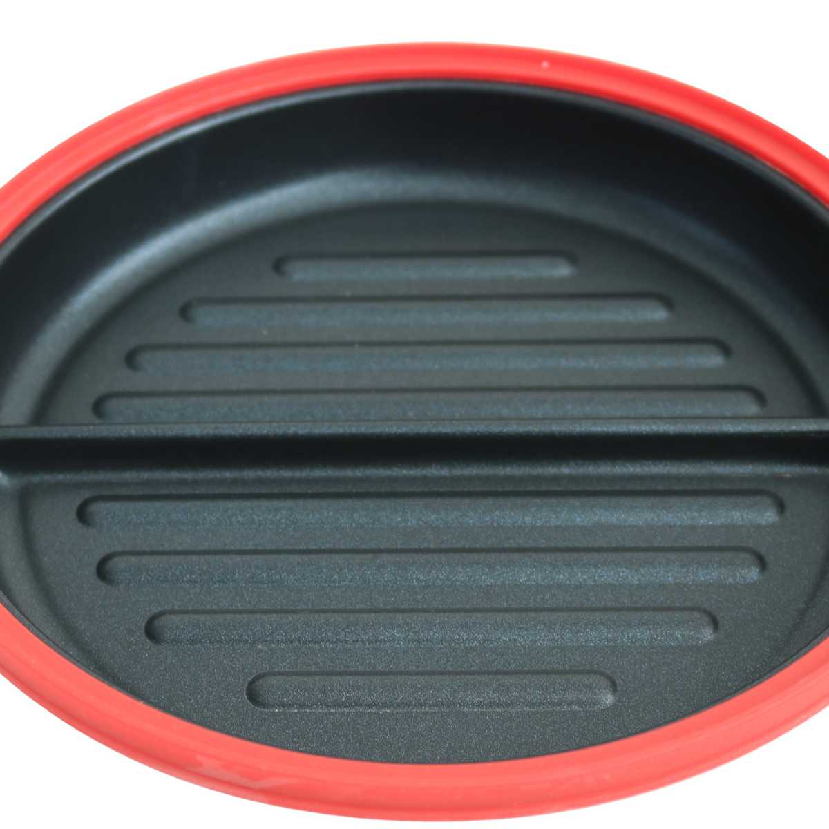 レンジパン 丸型 猫 仕切り付き 電子レンジ調理器 CHEF （ グリルパン 電子レンジ 簡単 焼き魚 魚焼き器 時短調理 電子レンジ専用調理器 アルミ製 フッ素加工 温め直し 焼き目 便利グッズ かわいい ねこ ） livingut-10221074 リビングート 楽天市場店 サンプル画像3