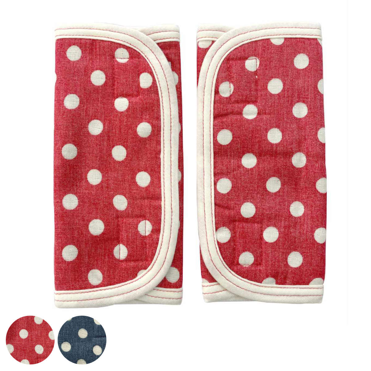 ベルトカバー ドット 抱っこ紐 ベビーカー 綿100% ( 抱っこ紐カバー シートベルトカバー カバー チャイルドシート コットン 日本製 ベビー 赤ちゃん よ...