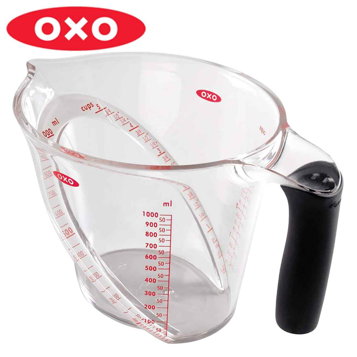 OXO　オクソー　アングルドメジャーカップ　大　1000ml （ メジャーカップ 計量カップ 1L 1リットル 計量器具 キッチンツール 食洗機対応 ）