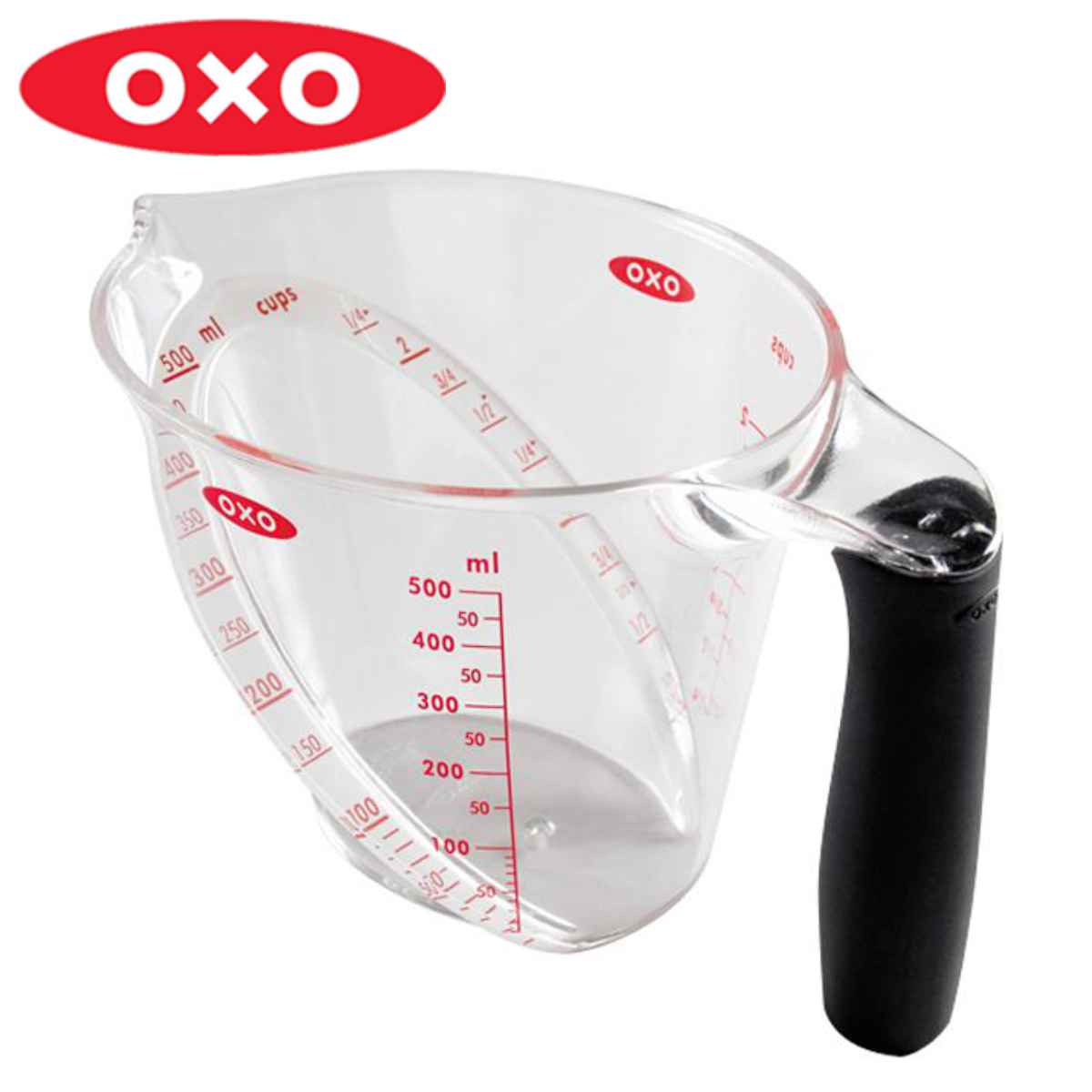 OXO　オクソー　アングルドメジャーカップ　中　500ml （ メジャーカップ 計量カップ キッチンツール 計量器具 キッチンツール 食洗機対応 ）の写真
