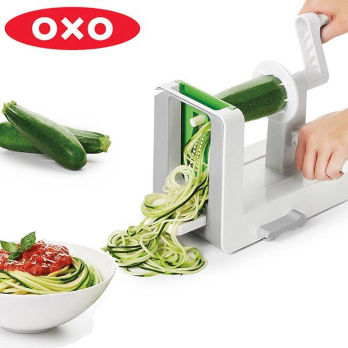 OXO テーブルトップ ベジヌードルカッター （ 送料無料 オクソー 野菜 パスタ ベジヌードル 野菜ヌードルカッター ベジヌードルスライサー 野菜パスタ 野菜パスタスライサー 野菜スライサー 便利グッズ ）のサムネイル