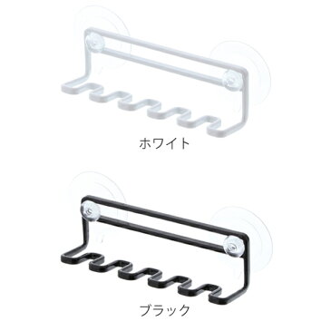歯ブラシホルダー 吸盤トゥースブラシホルダー tower タワー5連 ( 歯ブラシスタンド 歯ブラシ収納 歯ブラシ立て 歯ブラシ置き 洗面所 サニタリー 収納 浴室 山崎実業 )