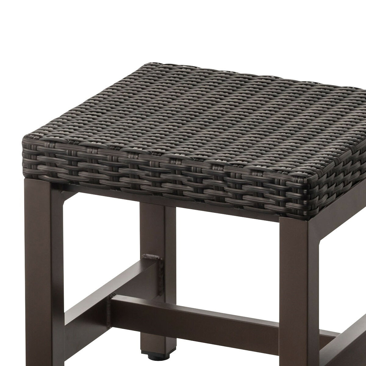 【法人限定】 業務用 屋内用ベンチ スツールタイプ 幅40×奥行40×高さ42cm ( 送料無料 山崎産業 コンドル ベンチ スツール 屋内用 背無し エクステリア チェア 1人 いす イス 椅子 背なし 座面高42cm 人工ラタン おしゃれ ) [3]