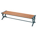 屋内外対応ベンチ 背なし 幅180×奥行55.4×高さ40cm YB-79L-WN ( 法人限定 送料無料 山崎産業 コンドル ベンチ 屋内 屋外 イス 椅子 ...