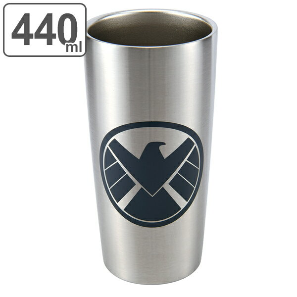 真空タンブラー 440ml ステンレス製 マーベル エージェント・オブ・シールド S.H.I.E.L.D キャラクター （ タンブラー ステンレス 保温 保冷 SHIELD シールド ステンレスタンブラー 真空二重構造 カップ マグ コップ ）のサムネイル
