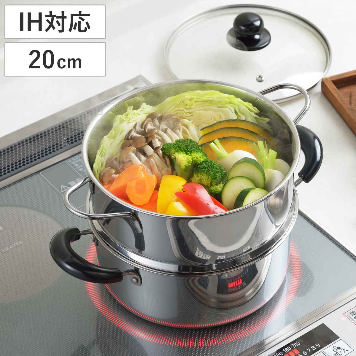 楽天市場】蒸し鍋(対応加熱機器IH調理器対応)の通販 楽天市場】蒸し鍋(対応加熱機器IH調理器対応)の通販