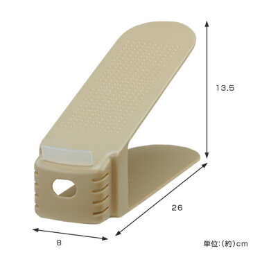 靴　収納　くつホルダー　スリム　6個セット （ 靴ホルダー 収納 靴箱整理 グッズ スリム 靴 靴箱 下駄箱 くつ クツ シューズホルダー 靴収納スペース1/2 省スペース レディース ）