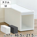 収納ケース スリム M プラスチック 引き出し 収納 幅17×奥行47×高さ22cm ( 収納ボックス 衣装 ケース ボックス 日本製 クローゼット収納 隙間収納 押入れ収納 クローゼット 押入れ BOX CD キッチン スタッキング 積み重ね )
