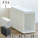 収納ケース スリム L 幅17×奥行47×高さ28cm プラスチック 引き出し 収納 ( 収納ボックス 衣装 ケース ボックス 日本製 クローゼット収納 隙間収納 押入れ収納 クローゼット 押入れ BOX CD キッチン スタッキング 積み重ね )