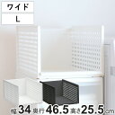 収納トレー ワイド L プラスチック 洗面台下 収納 日本製 ( トレー シンク下 幅34 奥行47 高さ26 収納ケース 卓上 キッチン クローゼット収納 洗面台 整理 積み重ね スタッキング トレイ タイプ 押入れ収納 )