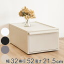 【先着】最大400円クーポン有！ 収納ケース 引き出し M 幅32×奥行52×高さ21.5cm クローゼットシステム （ 収納 クローゼット 衣類収納 収納ボックス 衣装ケース 積み重ね プラスチック 洋服 衣類 ケース おしゃれ 日本製 スタッキング 引出し 押入れ ）