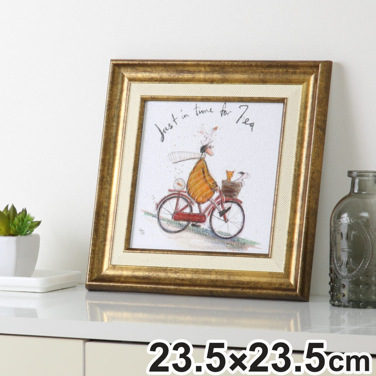 アートパネル サムトフト『お茶の時間』 23.5×23.5cm （ 絵画 絵 アート インテリア 額 額入り 壁掛け ..