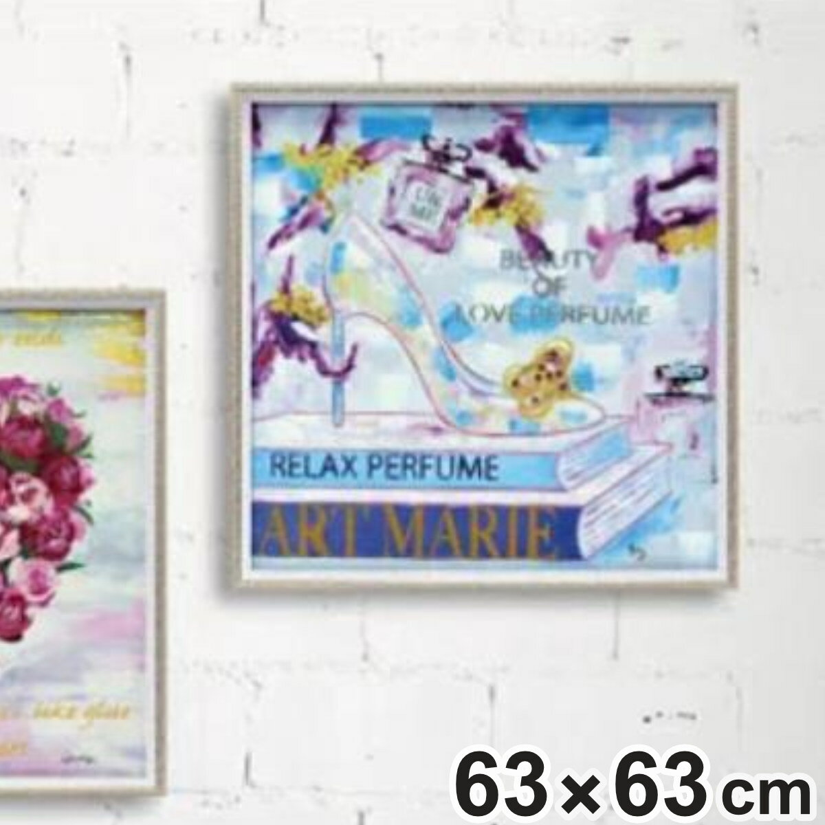 サイズ約 横63×縦63（cm）厚さ：約 3.6（cm）重量約 1.8kg内容量1枚付属品：額（吊金具付き）、額吊紐材質キャンバス、樹脂フレーム注意事項※商品ページ内には別の商品を含む画像を使用しています。区分返品・キャンセル区分（不可）ギ...