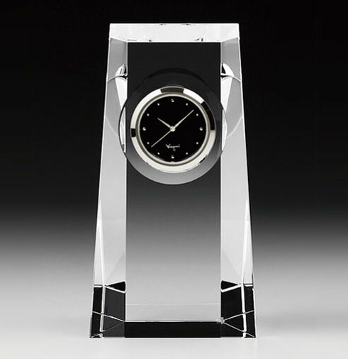 カガミクリスタル KAGAMI CRYSTAL Q427 オプティカルクロック 置時計