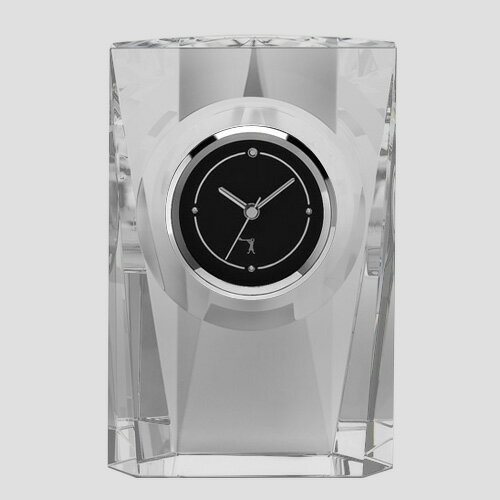 カガミクリスタル KAGAMI CRYSTAL Q433 オプティカルクロック 置時計