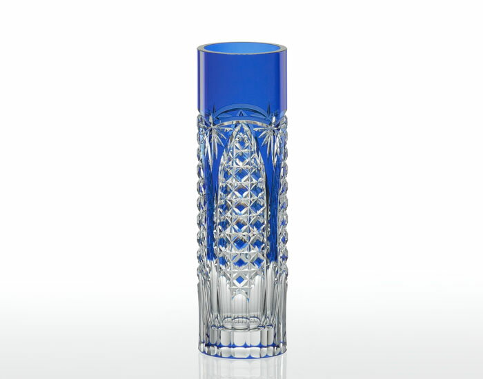 名入れグラス 代引き不可 新築御祝 カガミクリスタル KAGAMI CRYSTAL 花瓶 ベース F489-2627-CCBレリーフ エッチング 名入れ 彫刻 刻印料込み グラス名入れ