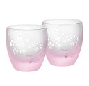 ラッピング無料 大塚硝子 Sakura no mai 桜の舞 丸酒杯 ペア 16-753-5 化粧箱入り 日本製 Made in Japan