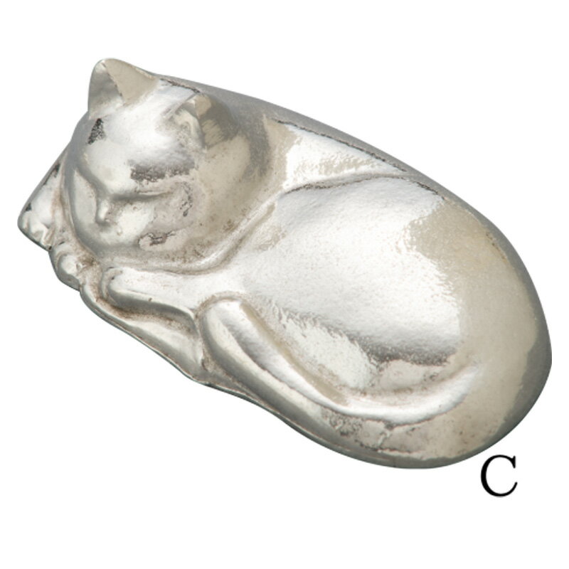 大阪錫器 箸置き 猫 5個セット ne-5p 桐箱入り