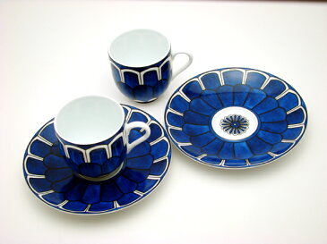 【送料無料】 HERMES エルメス ブルーダイユール【ペア】 コーヒー カップ&ソーサー(Coffee Cup&Saucer) 30017