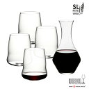 包装無料 RIEDEL リーデル STEMLESS WINGS ステムレスウイングス シリーズ 5789/30 カベルネ+デカンタ 6789/0x4 個 1440/13x1個 (5個セット） ワイングラス