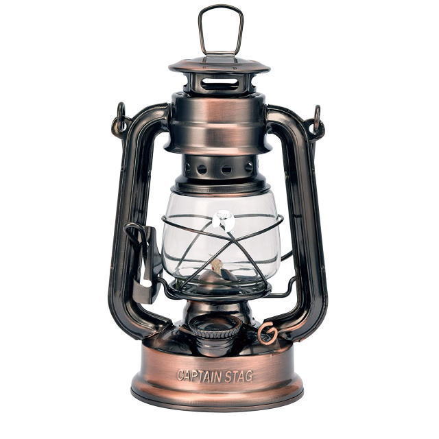 CS オイルランタン ＜大＞ ブロンズ 燃料式キャンプランタン キャプテンスタッグ(CAPTAIN STAG) UK-0507 キャンプ 防災用 レトロ ランタン ライト 送料無料通販格安セール情報　楽天　通販