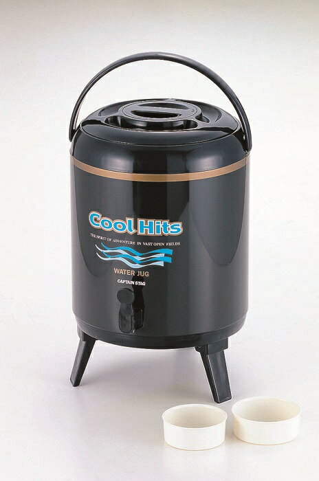 ウォータージャグ 8L 保冷 保温 CAPTAIN STAG キャプテンスタッグ クールヒッツ M-5027 カップ2個付き キャンプ アウトドア スポーツ 水分補給 BBQ 行楽 送料無料通販格安セール情報　楽天　通販