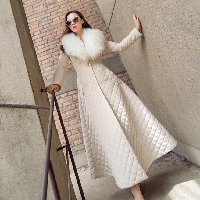 超ロングコート レディース チェスターコート キルティング 襟ファー付き トレンチ コート マキシ丈 チェスターコート ガウンコート ロング 大きいサイズ ロング丈 アウター