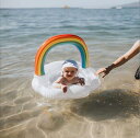 子供 浮き輪 ベビー用 うきわ フロート 虹 乗れるタイプ 浮き具 0~5歳 水遊び プール 水泳 足入れ 赤ちゃん キッズ 子供 座付き 海 お風呂 かわいい 夏 可愛い ビーチ