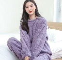 ルームウェア 2点セット パジャマ 上下セット レディース パジャマ 女性 かわいい 秋冬 冬 もこもこ あったか 部屋着 ナイトウェア ルーム ウェア プレゼ...